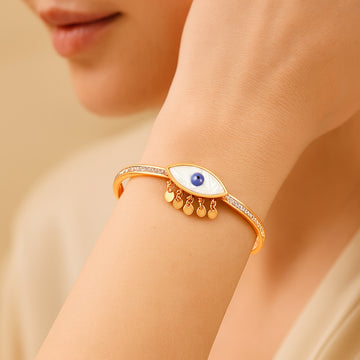 Evil Eye Rose Gold Bracelet
