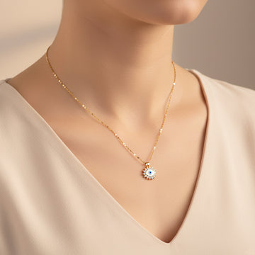 Gold Plated Evil Eye Pendants