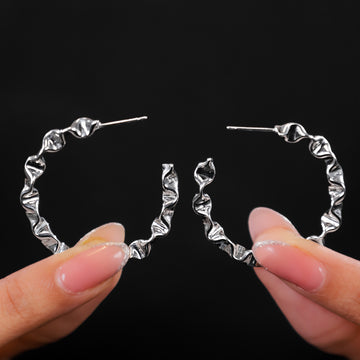 Moonlit Glam Hoops Earrings
