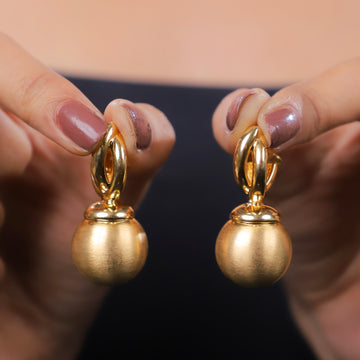 Gold Pop Drop Earrings