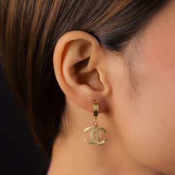 Golden Charm Drop Earrings