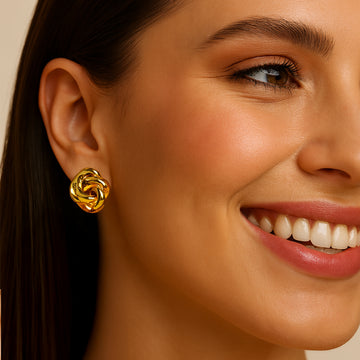Golden Rose - Statement Studs