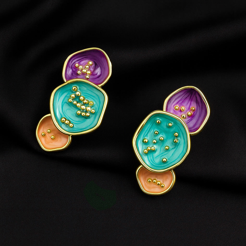 Pastel Multicolor Drop Earrings