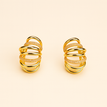 Shine & Swirl Drop Earrings