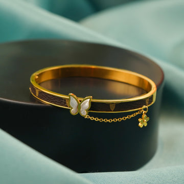 Butterfly Bracelet with Hanging Charm