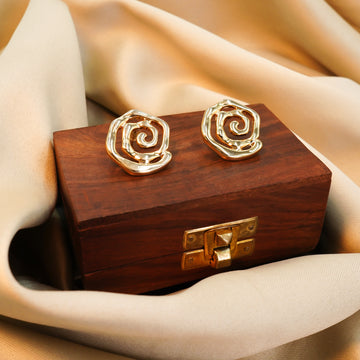 Spiral Flower Earrings