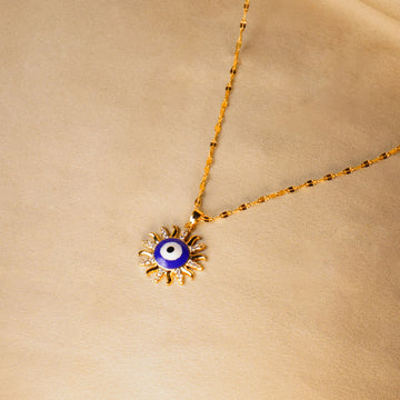 Round Evil Eye Pendant