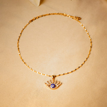 Evil Eye Gold Plated Pendant