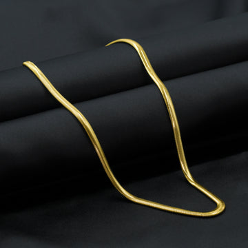 Glossy Gold Snake Chain Necklace