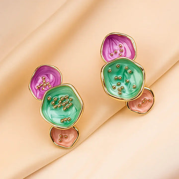 Pastel Multicolor Drop Earrings
