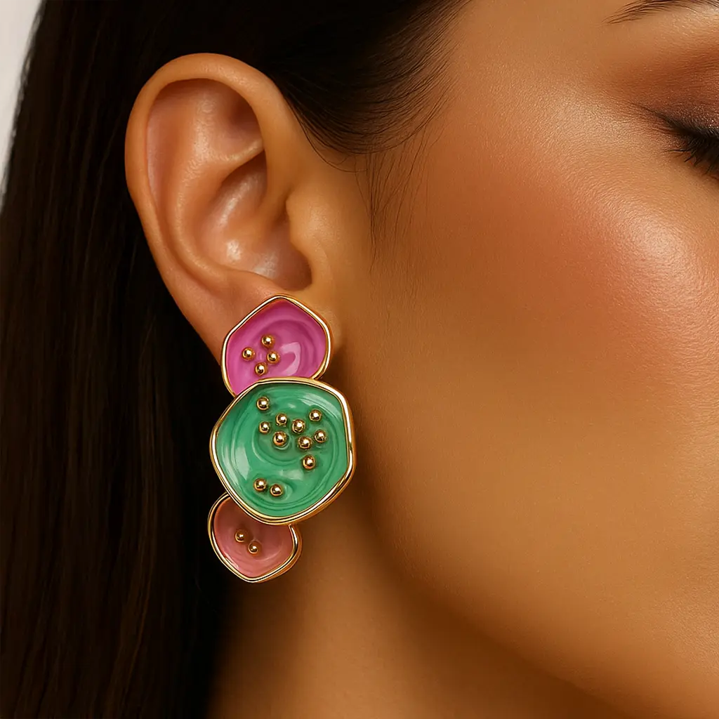 Pastel Multicolor Drop Earrings