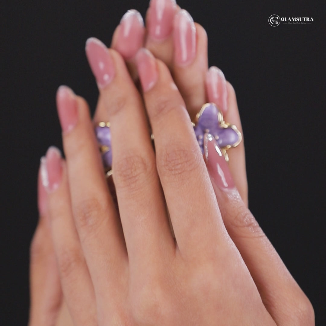 Floral Hanging Drop Earrings