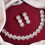 Load image into Gallery viewer, Sleek American Diamond Necklace Set
