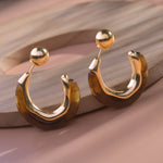 Load image into Gallery viewer, Rose Gold Double Sided Earrings