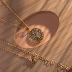Load image into Gallery viewer, Gold Filled Chain Round Pendants