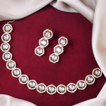 Load image into Gallery viewer, Sleek American Diamond Necklace Set
