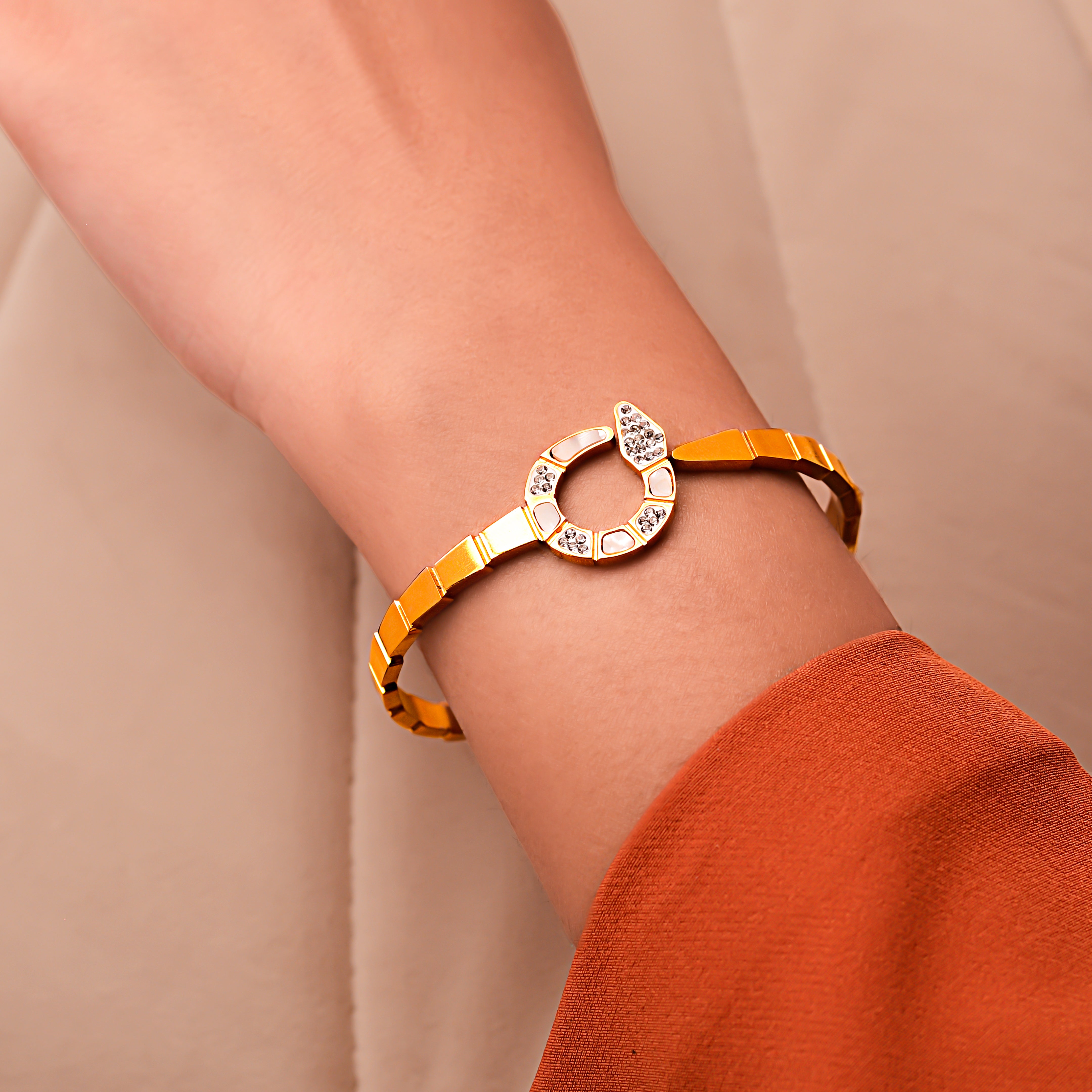 Mother Of Pearl Rose Gold Bracelets