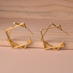 Load image into Gallery viewer, Geometric Round Earrings