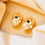 Load image into Gallery viewer, Top of The Pearl Earrings