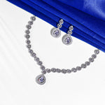 Load image into Gallery viewer, Sterling Silver Moissanite Necklace Set