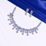 Load image into Gallery viewer, Elegant American Diamond Necklace Set