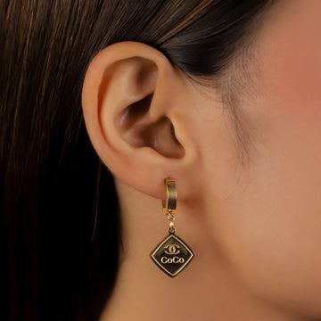 Golden Coco Drop Earrings