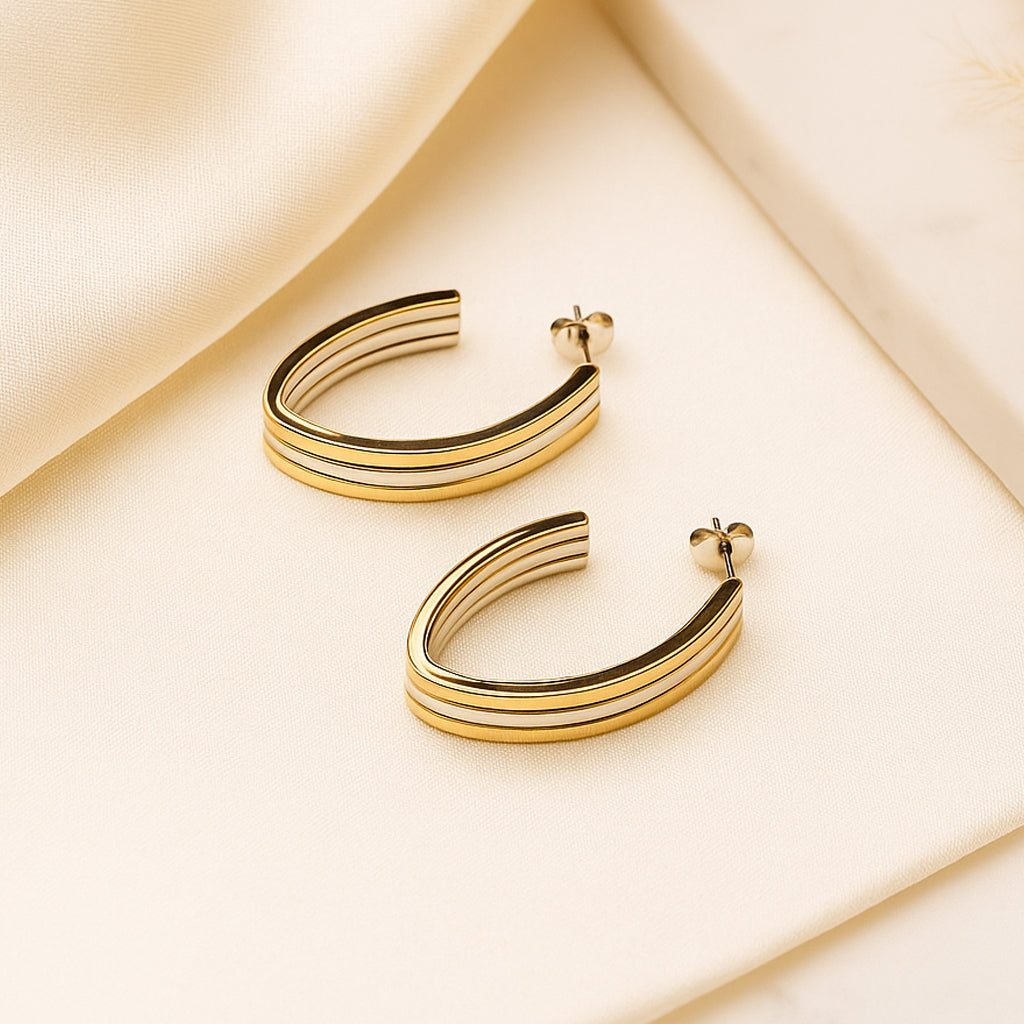 Dual Toned Hoops