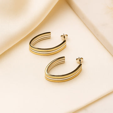 Dual Toned Hoops