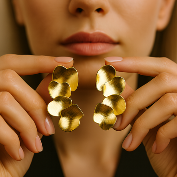 Leafylight Golden Earrings