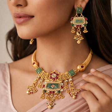 Meenakari Kundan Choker Set