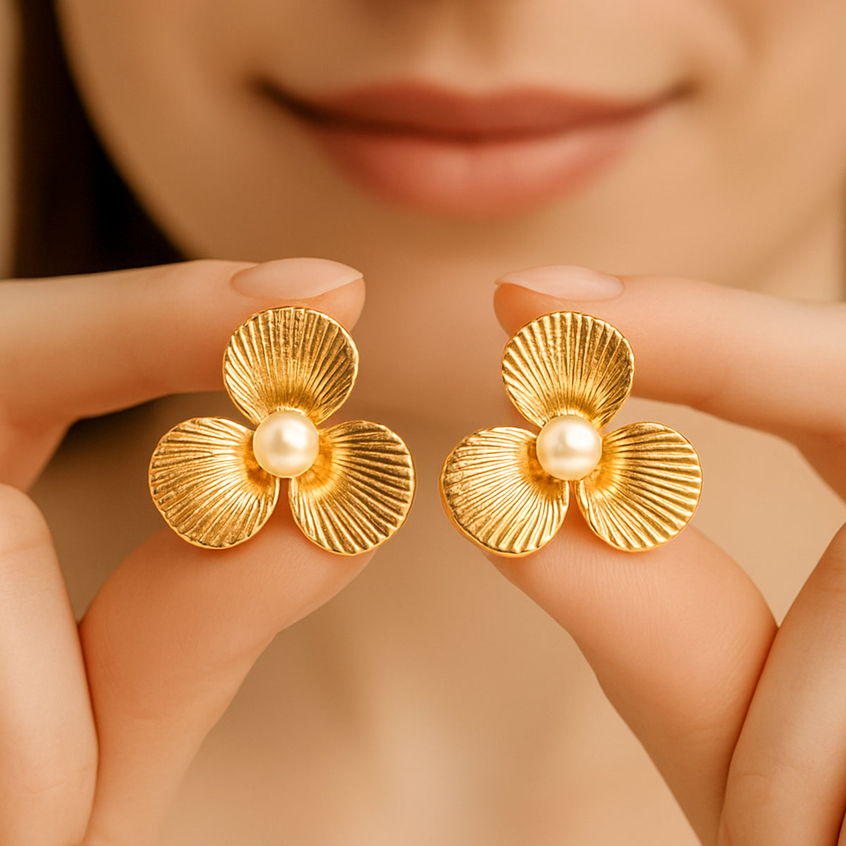 Pearl Blossom Earrings