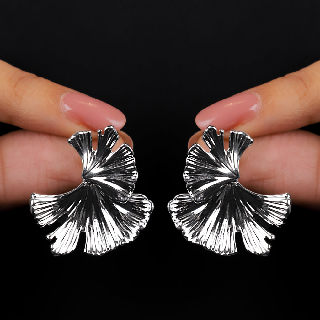 Leafy Dreams Silver Earrings