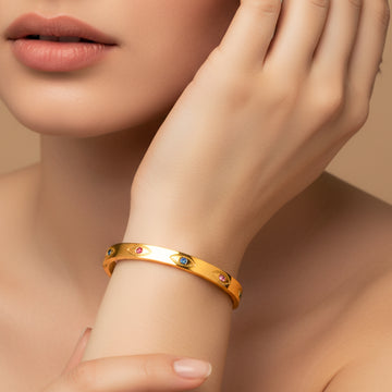 Elegant Multi-Colour Stone Bracelet