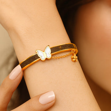 Butterfly Bracelet with Hanging Charm
