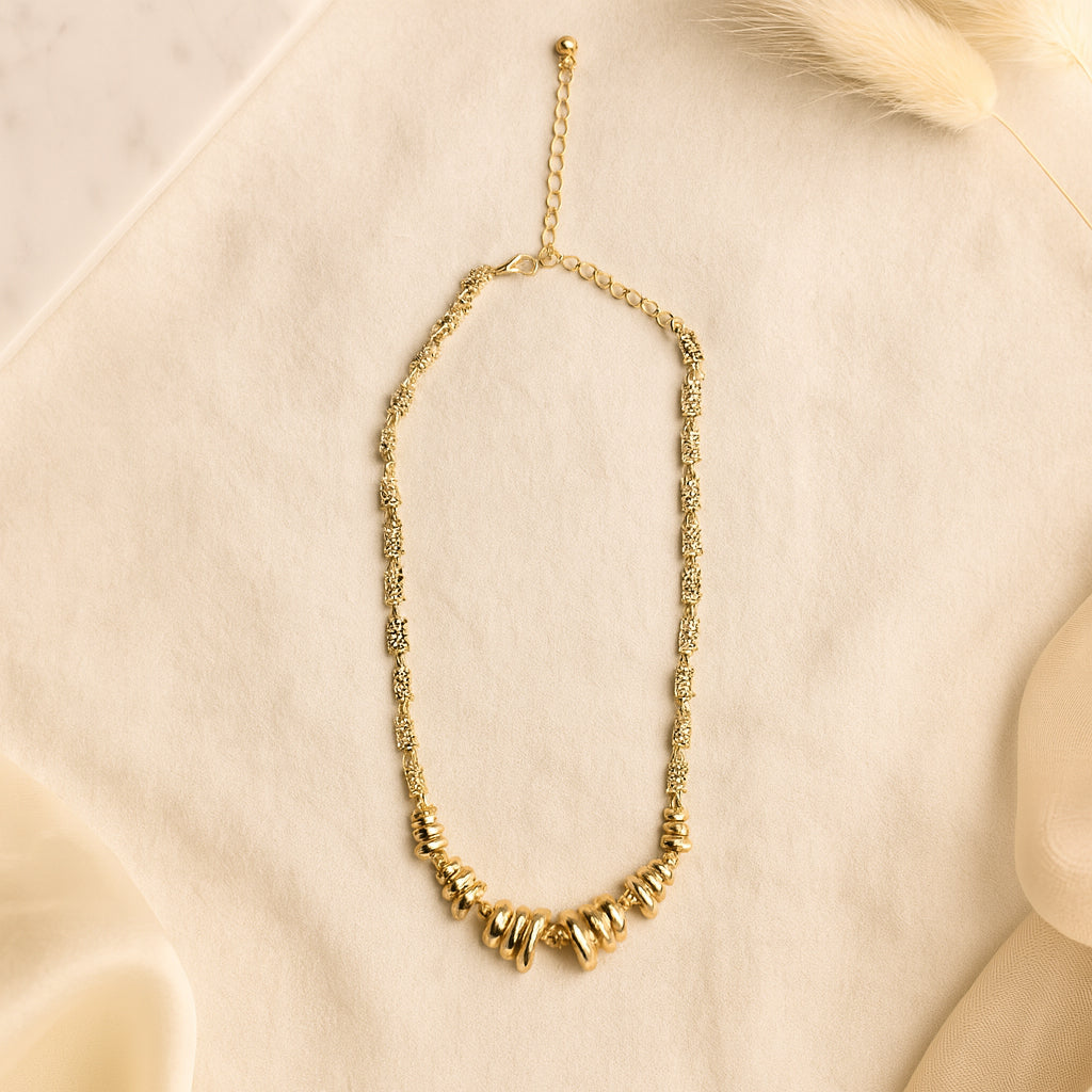 Cascading Gold - Chunky Necklace