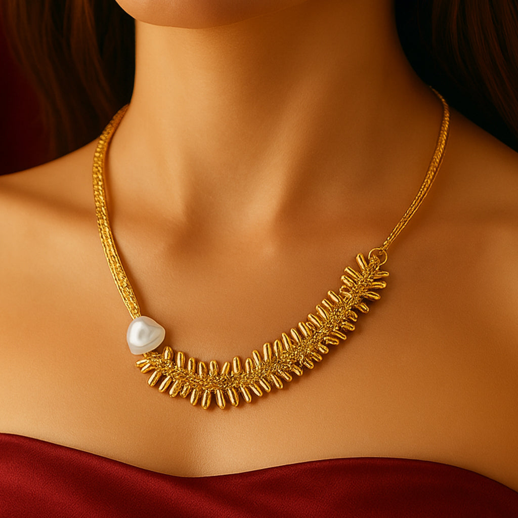 Golden Fringe - Layered Chain Necklace