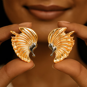 Golden Halos Stud Earrings