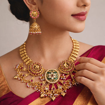 Rani Varnika Rajwada Necklace Set