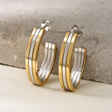 Dual Toned Hoops