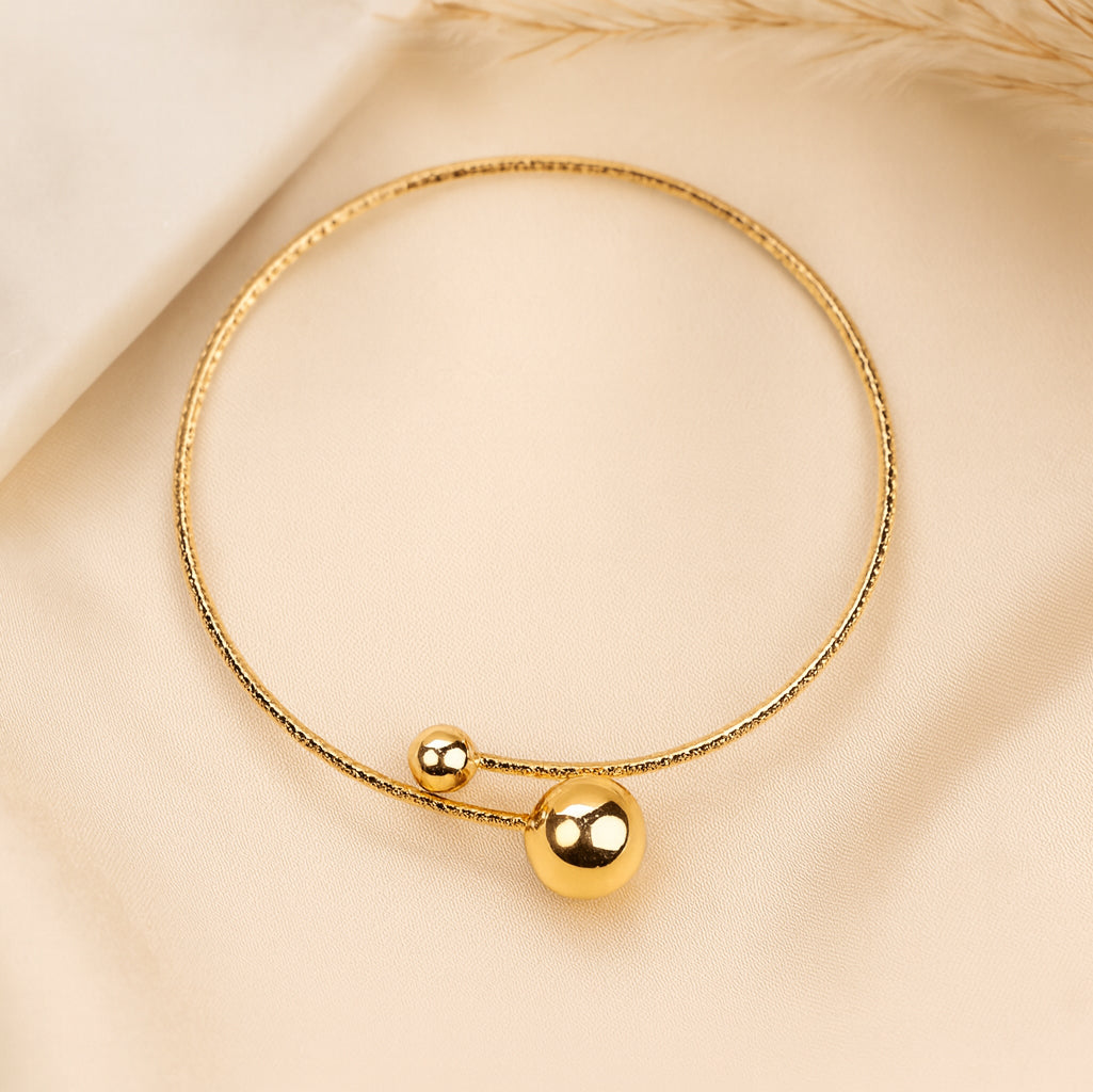 Golden Orbs - Open Rhinestone Choker