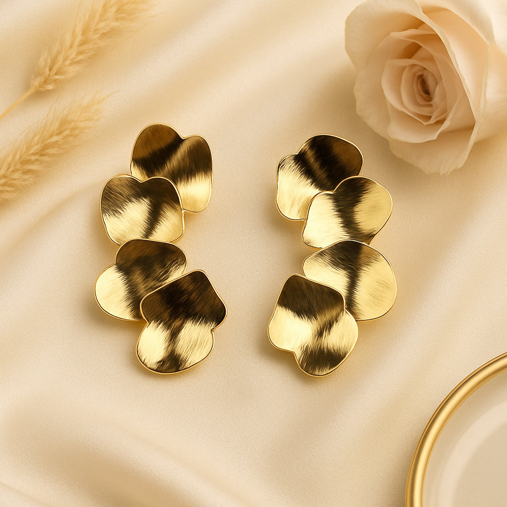 Leafylight Golden Earrings
