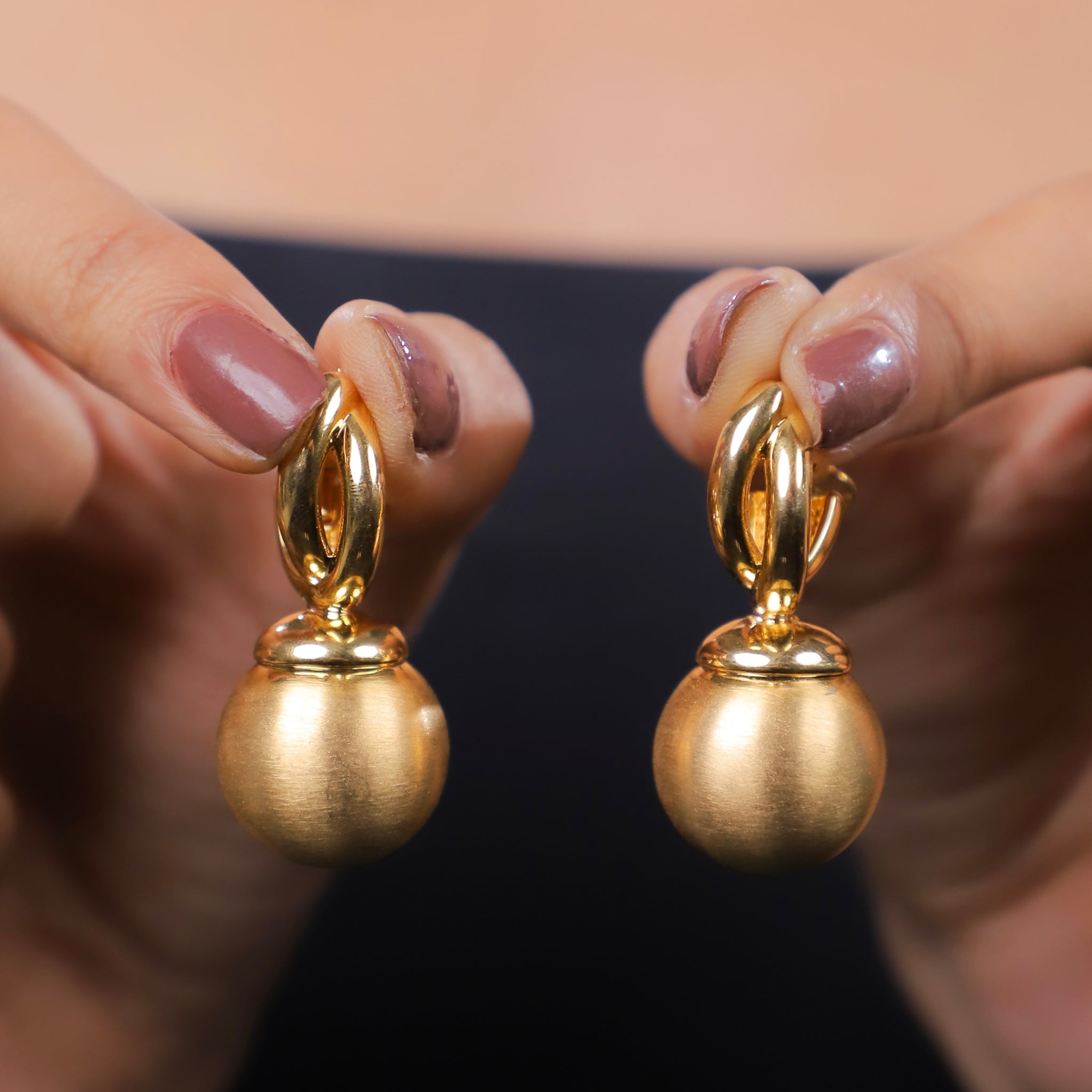 Gold Pop Drop Earrings