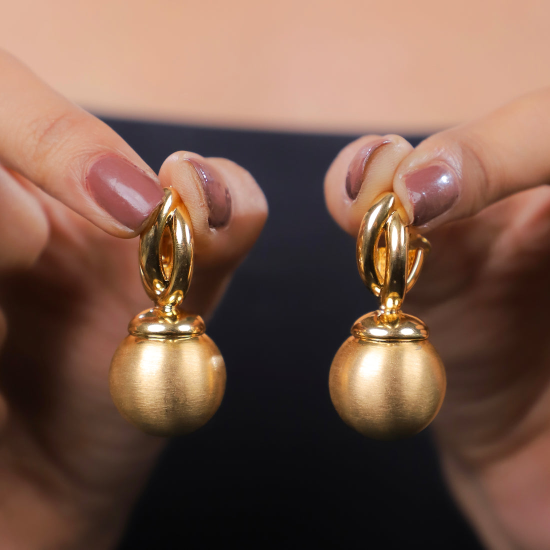 Gold Pop Drop Earrings