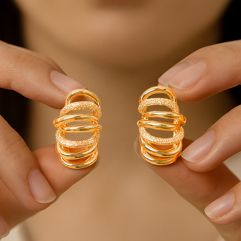Shine & Swirl Drop Earrings