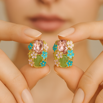 Pink Pastel Bloom Studs