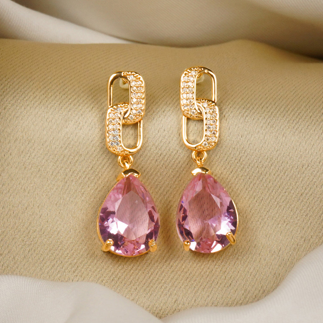 Crystalline Pink Earrings