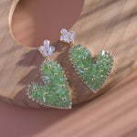 Load image into Gallery viewer, Green Sparkling Heart