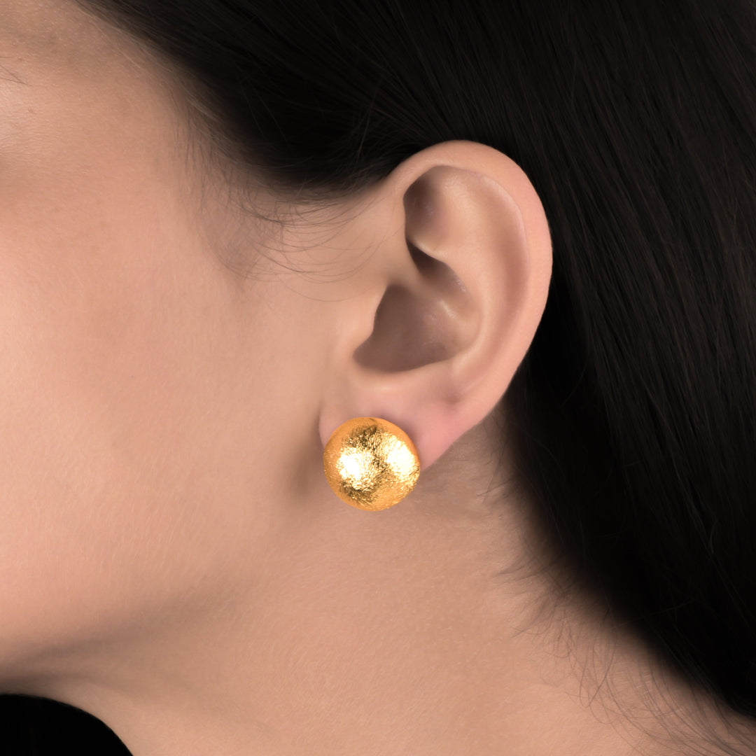Pure Gold Plated Ear Studs