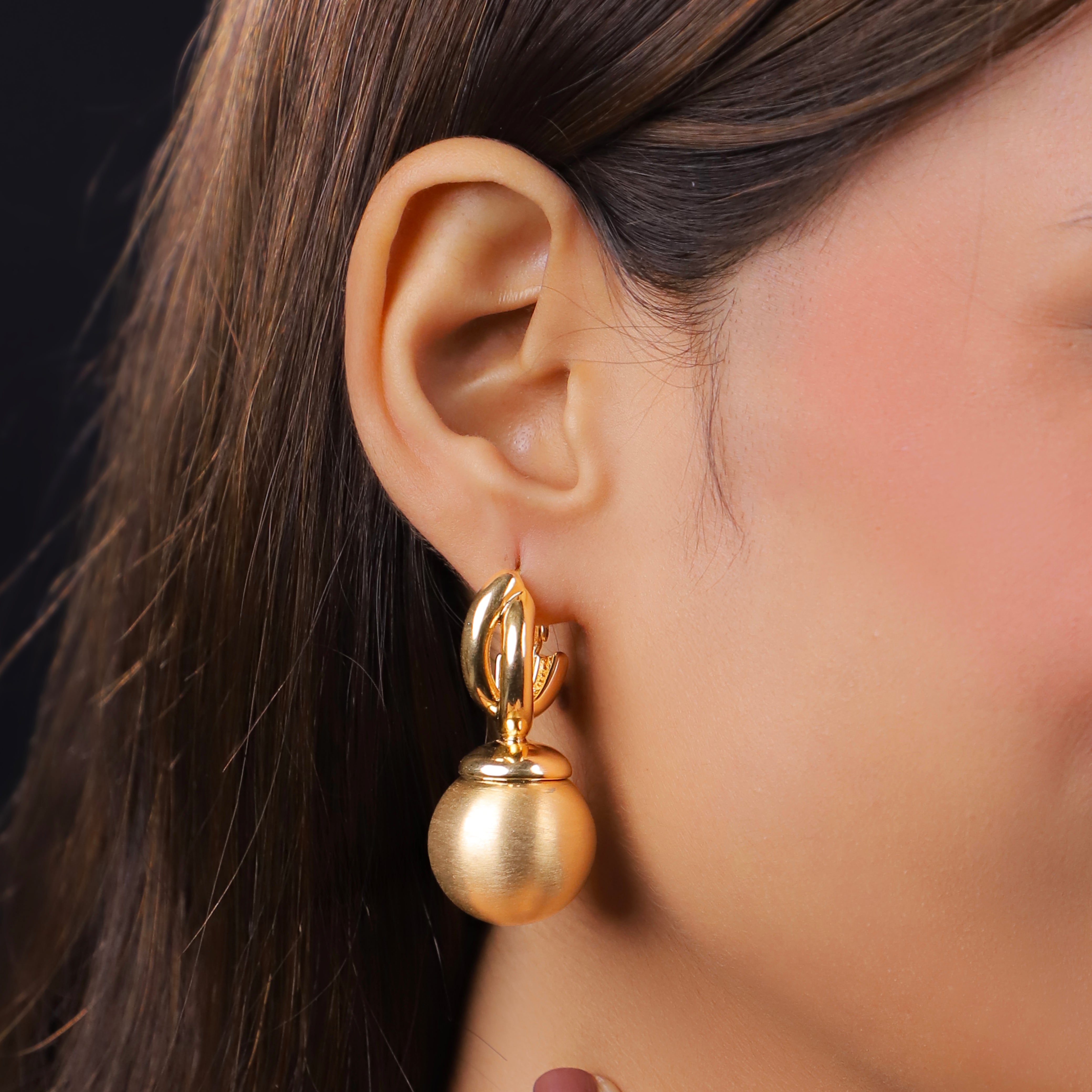 Gold Pop Drop Earrings