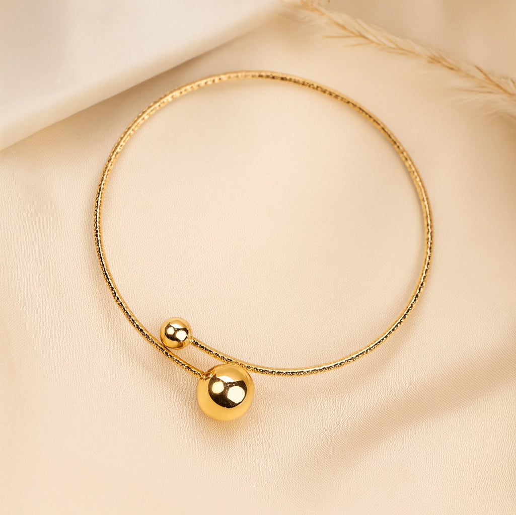Golden Orbs - Open Rhinestone Choker
